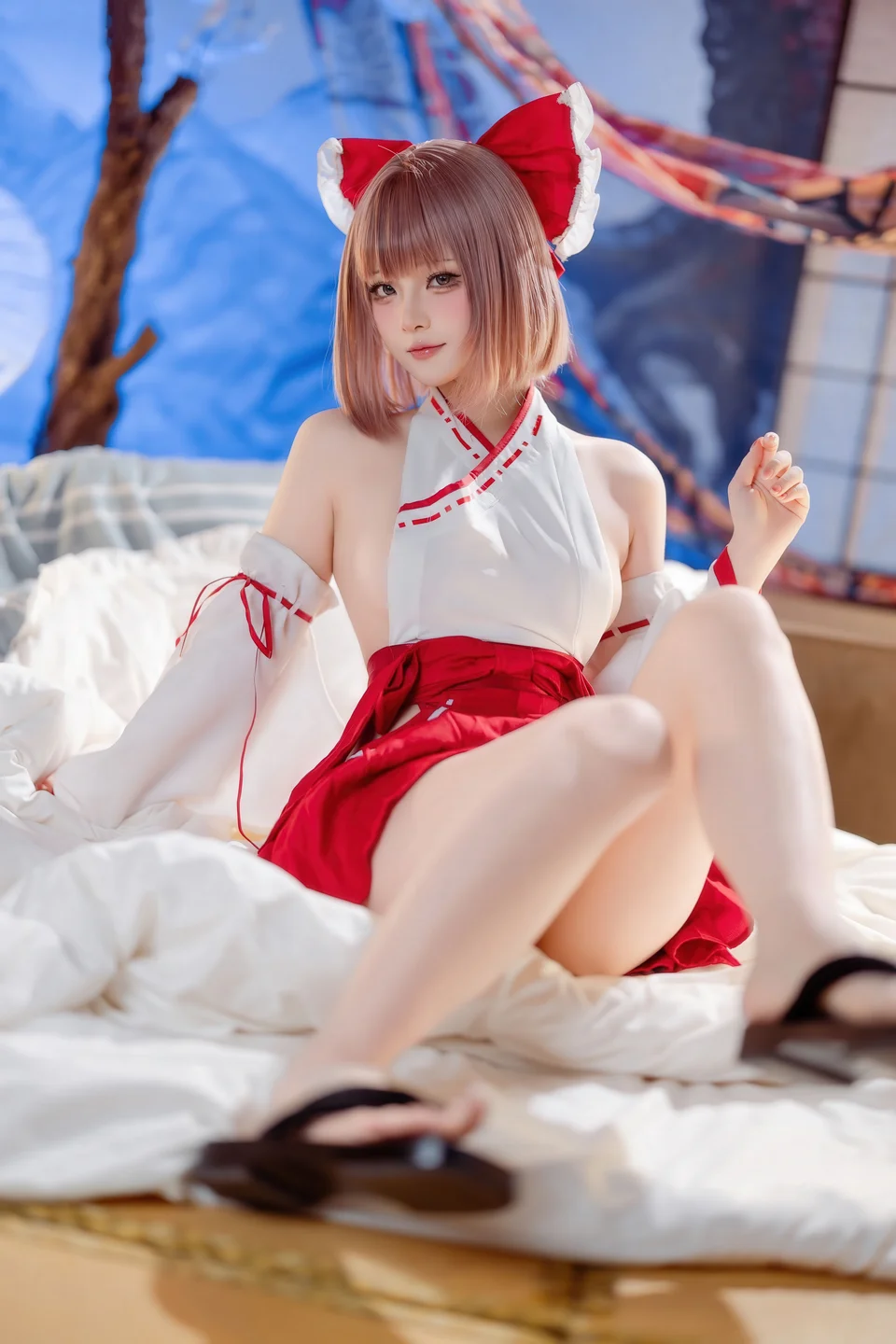 屿鱼 - 兼职巫女 [66P-639MB] tg@simisebaisi 【丝足阁】001.webp
